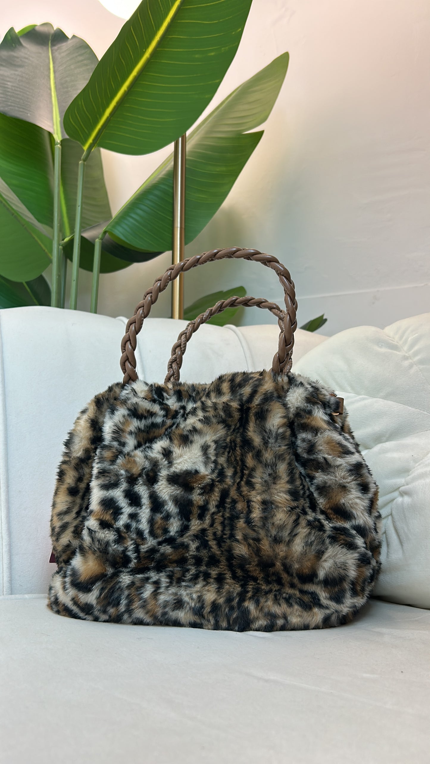 Borsetta In Ecopelliccia Leopardata