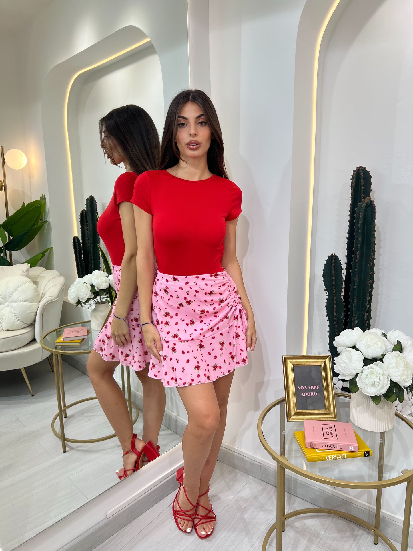 Arianna - Gonna Con Stampa Floreale