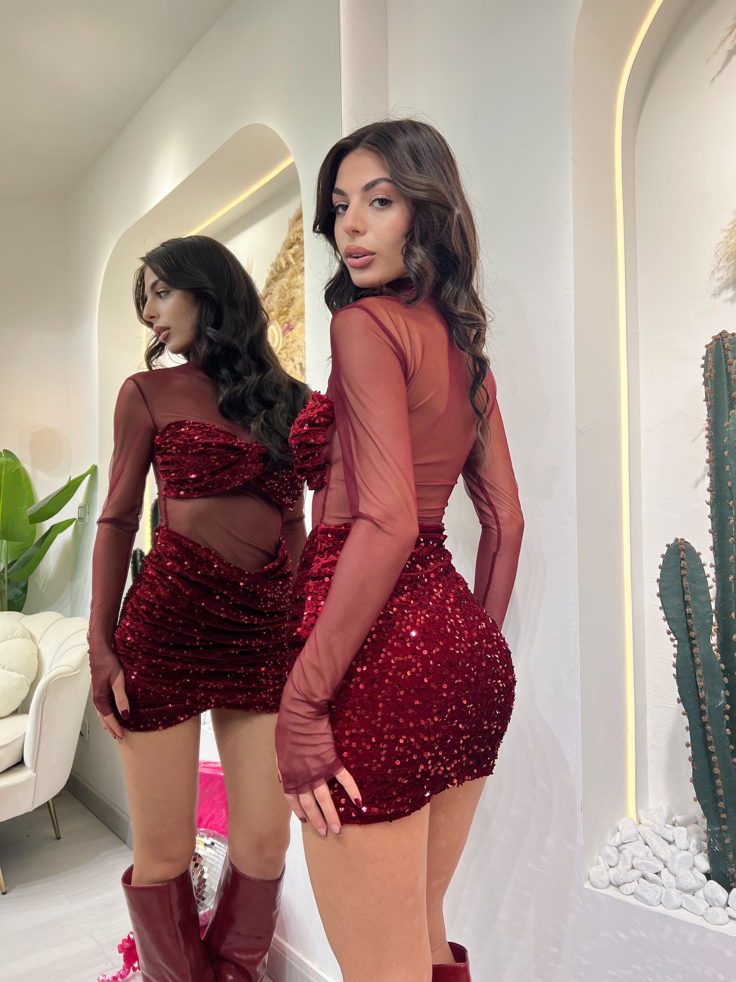 Mariú - Abitino Con Dettagli In Paillettes