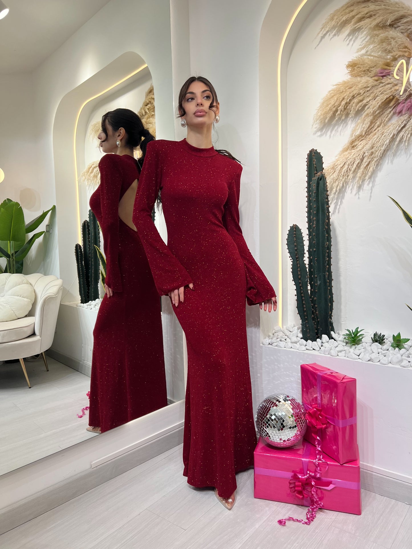 Aurora - Abito Lungo In Lurex