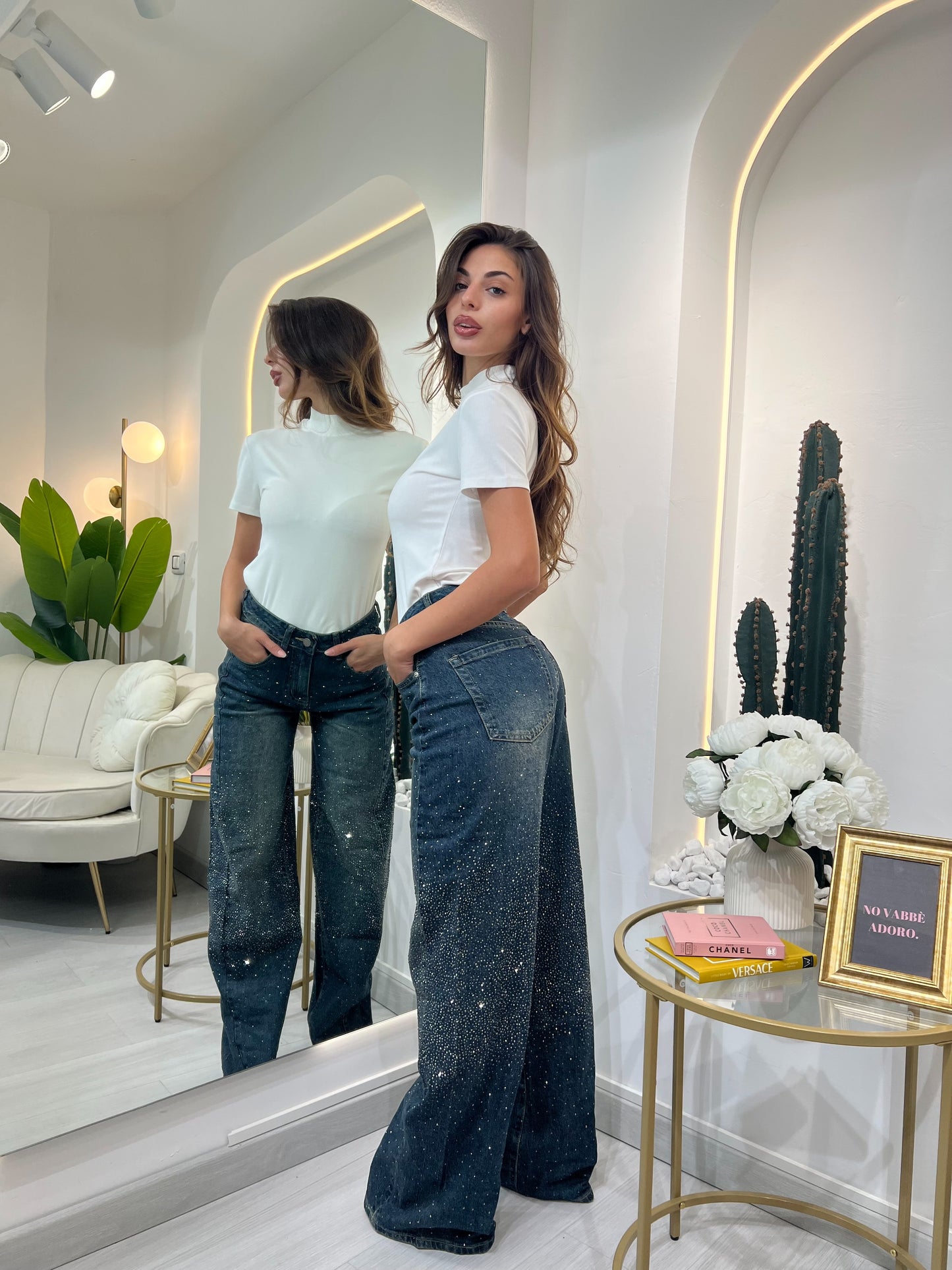 Tara - Jeans Con Strass