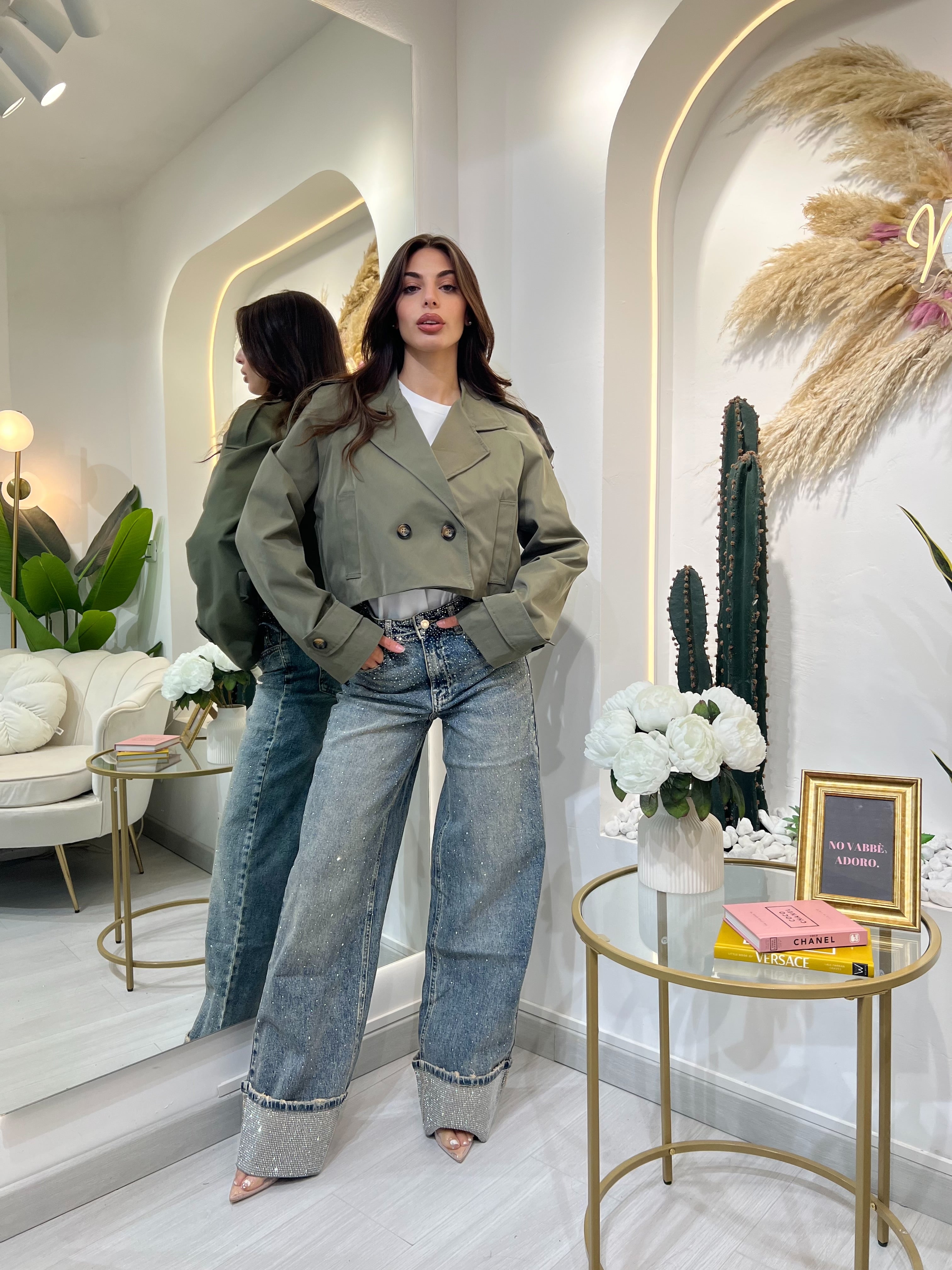 Trench Corto In Cotone