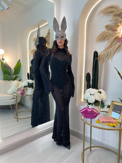 Maschera Coniglietta - Strass