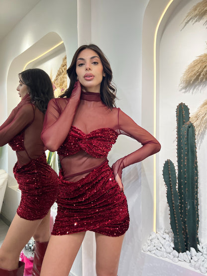 Mariú - Abitino Con Dettagli In Paillettes