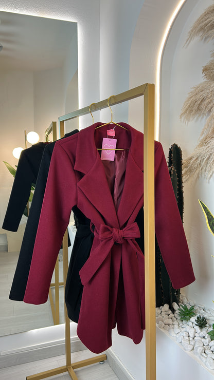 Cappotto Corto In Panno