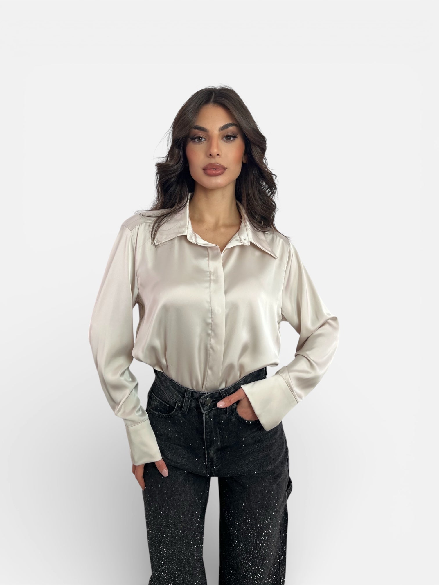 Camicia Effetto Raso