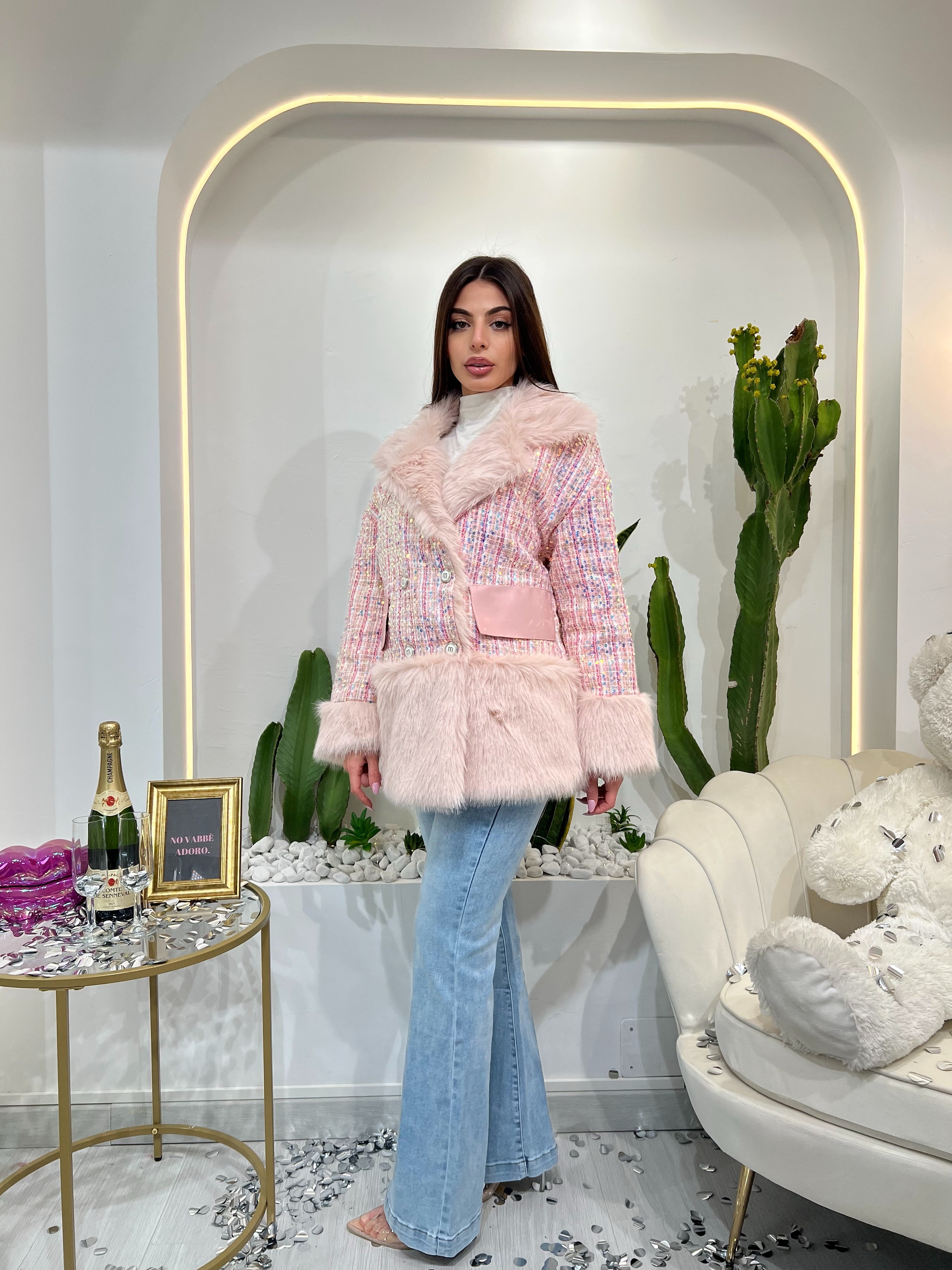 Giacca In Paillettes - Ecopelle