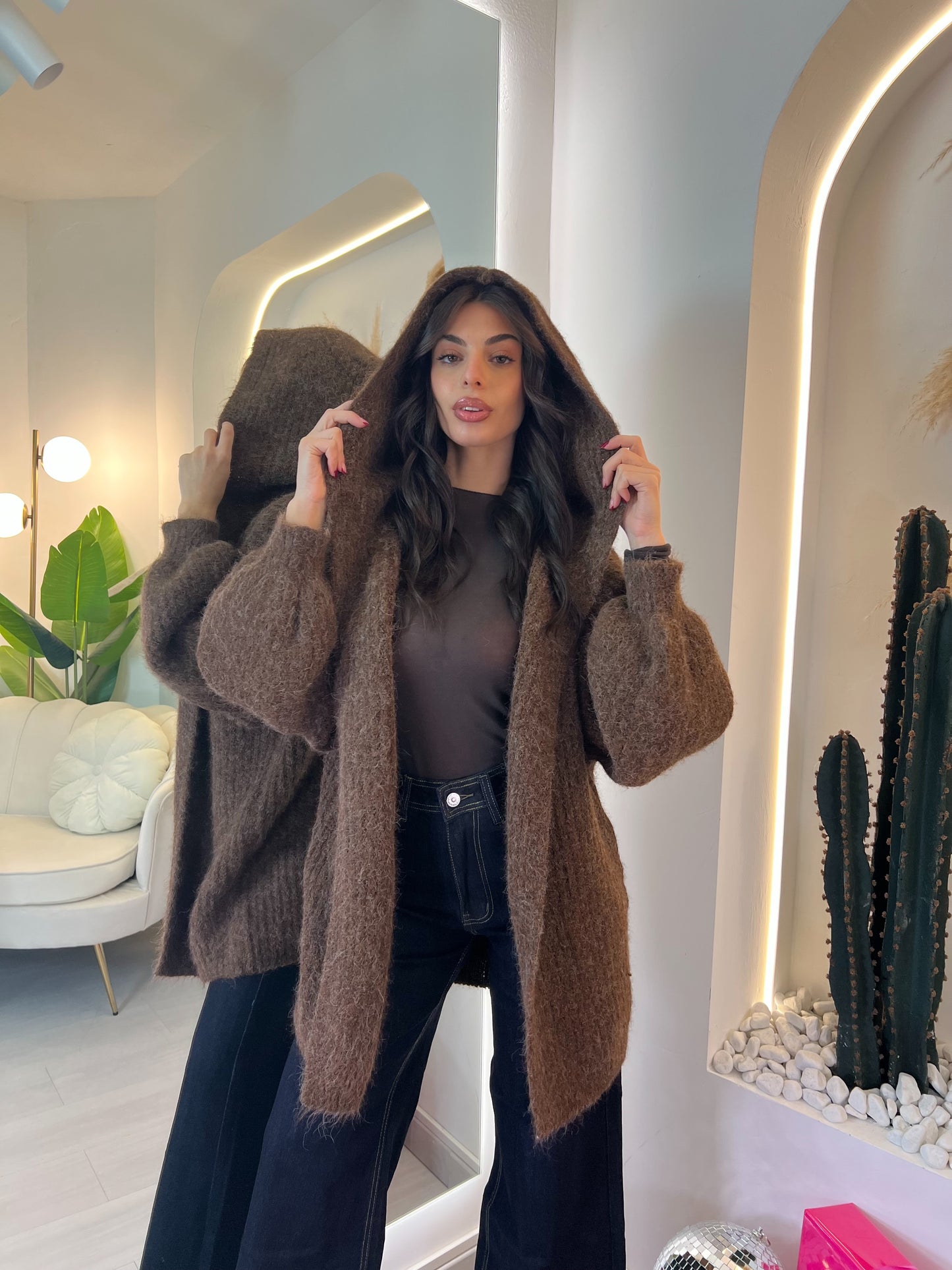 Cardigan Con Cappuccio