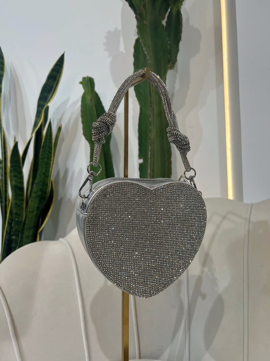 Heart - Borsetta Con Strass