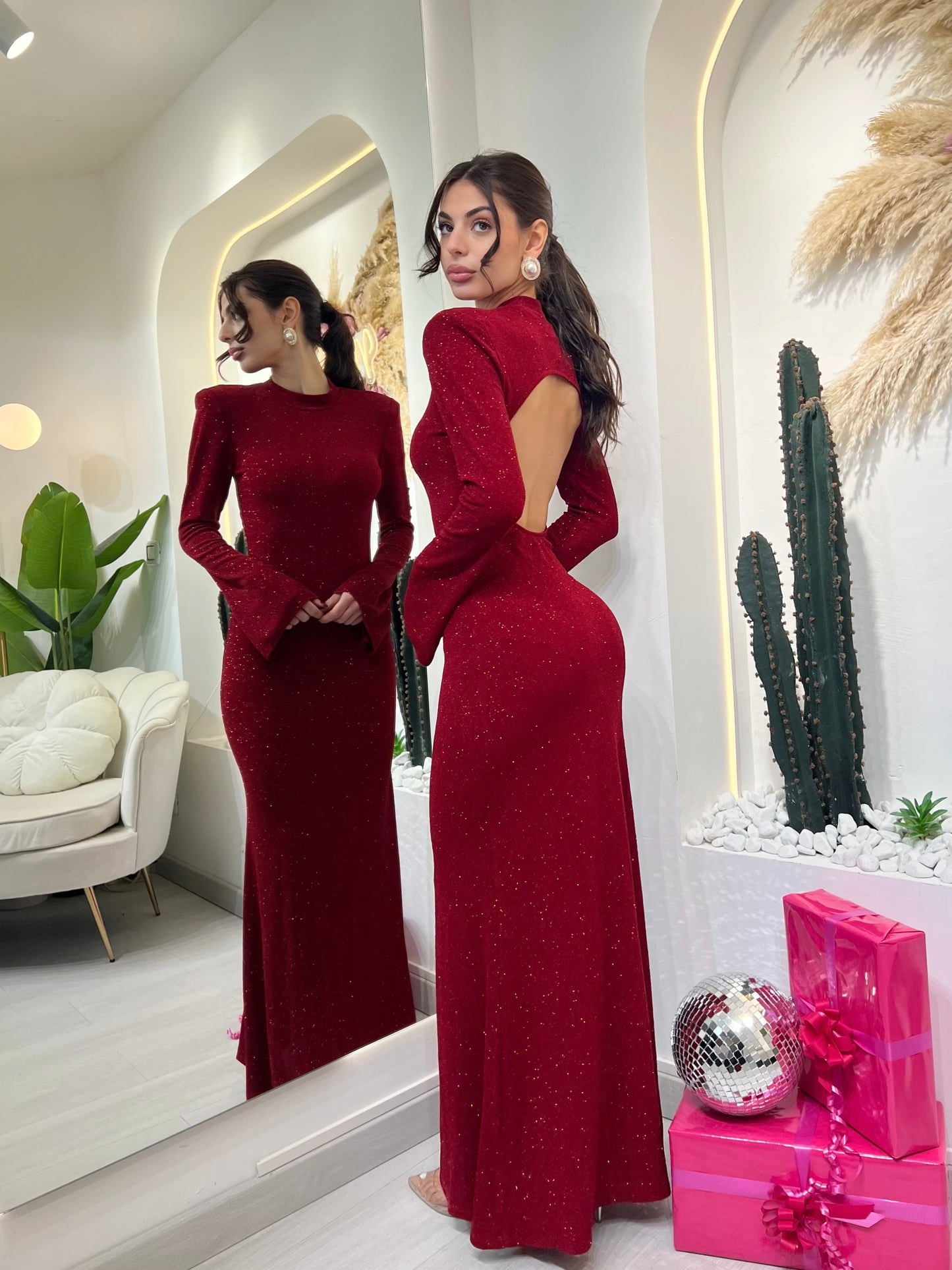 Aurora - Abito Lungo In Lurex