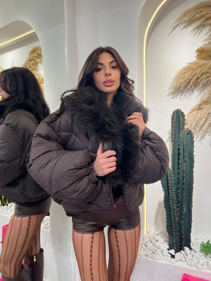 Piumino Con Dett. Ecopelliccia