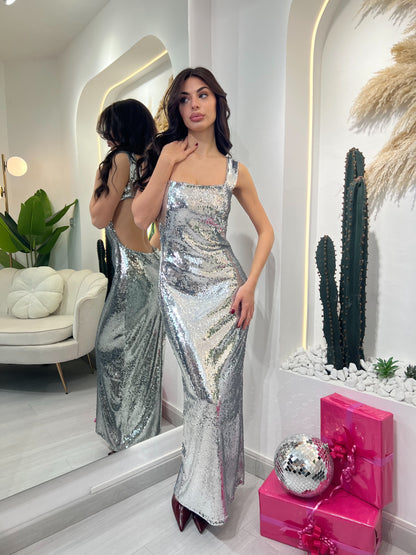 Andromeda - Abito Lungo In Paillettes