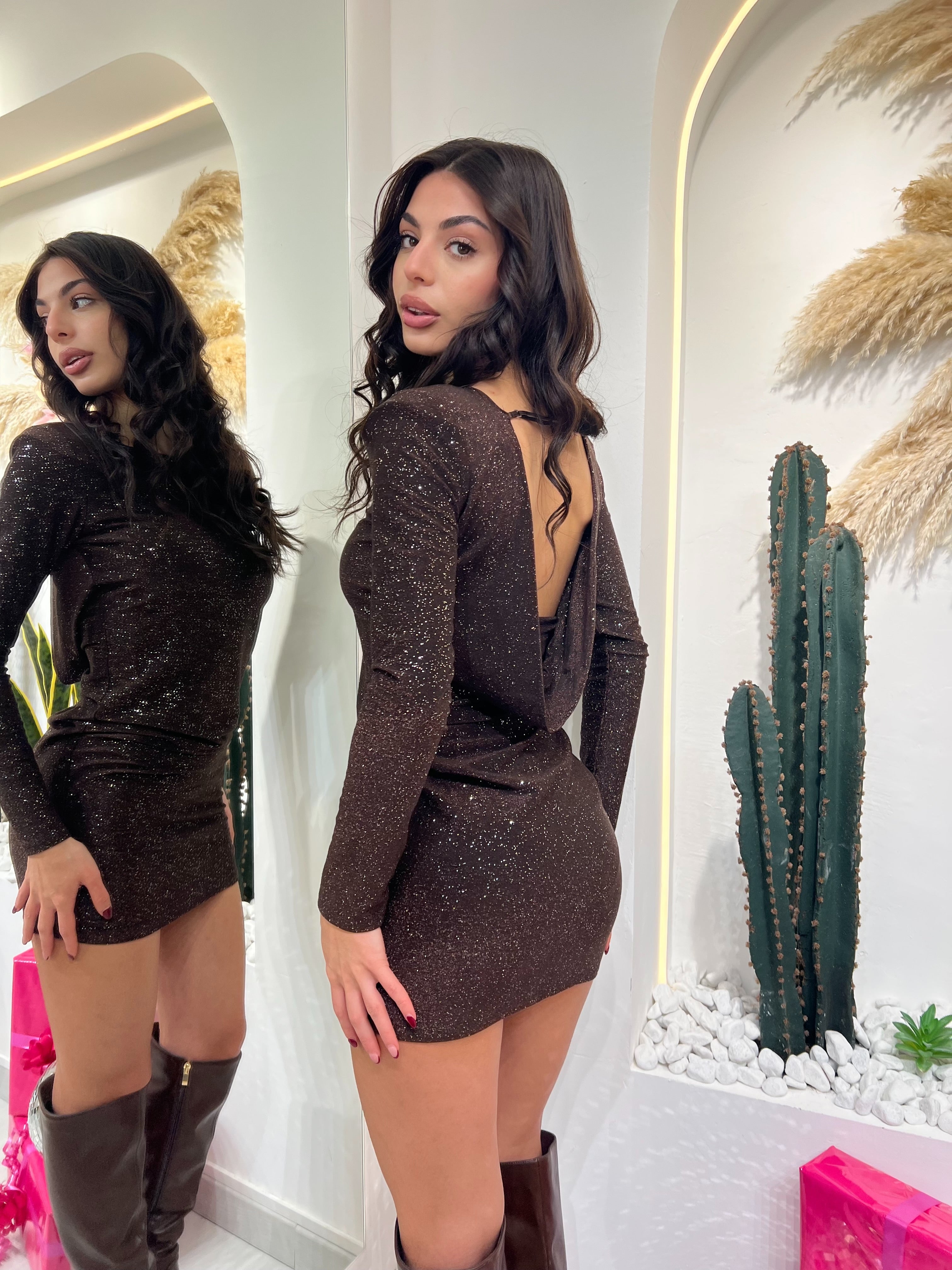 Shaila - Abito Corto In Lurex