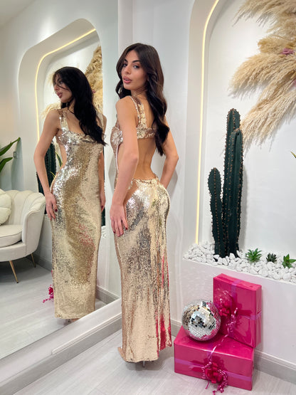 Andromeda - Abito Lungo In Paillettes