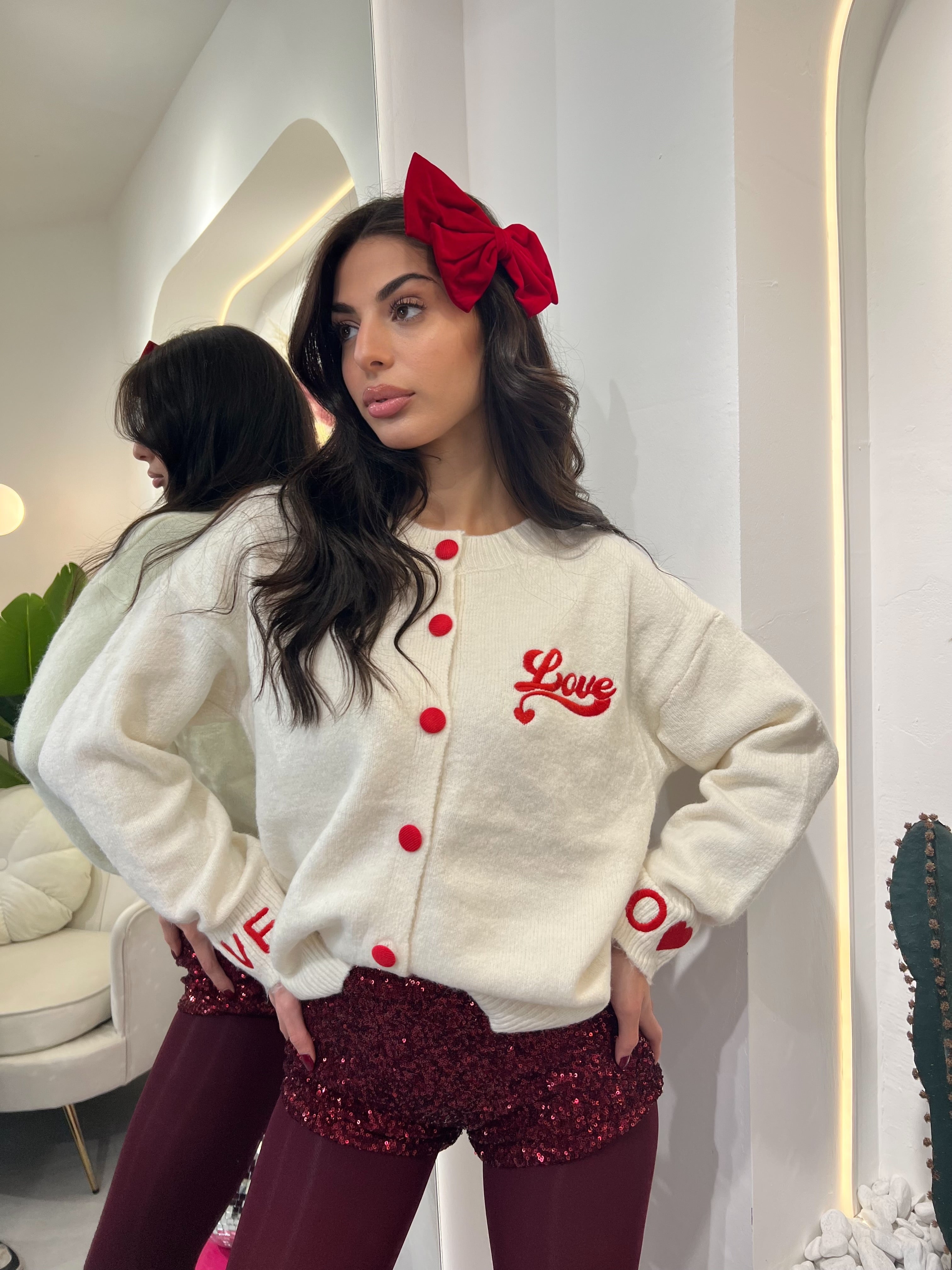 Fermaglio Fiocco Rosso