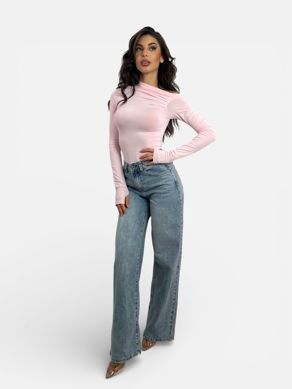LOLA - Jeans Taschino Strass