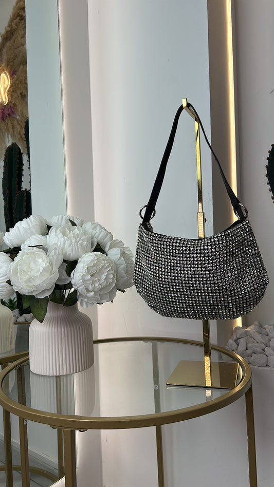 Borsa A Spalla Con Strass