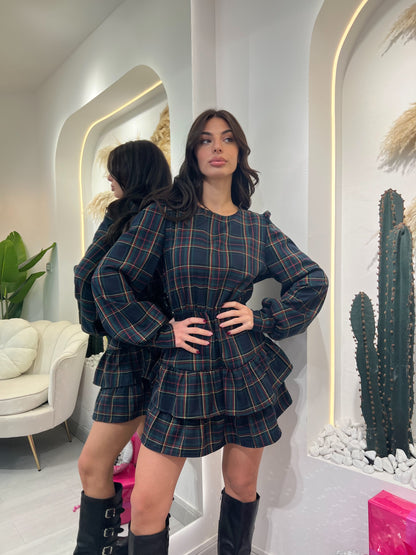 Abito A Balze - Tartan