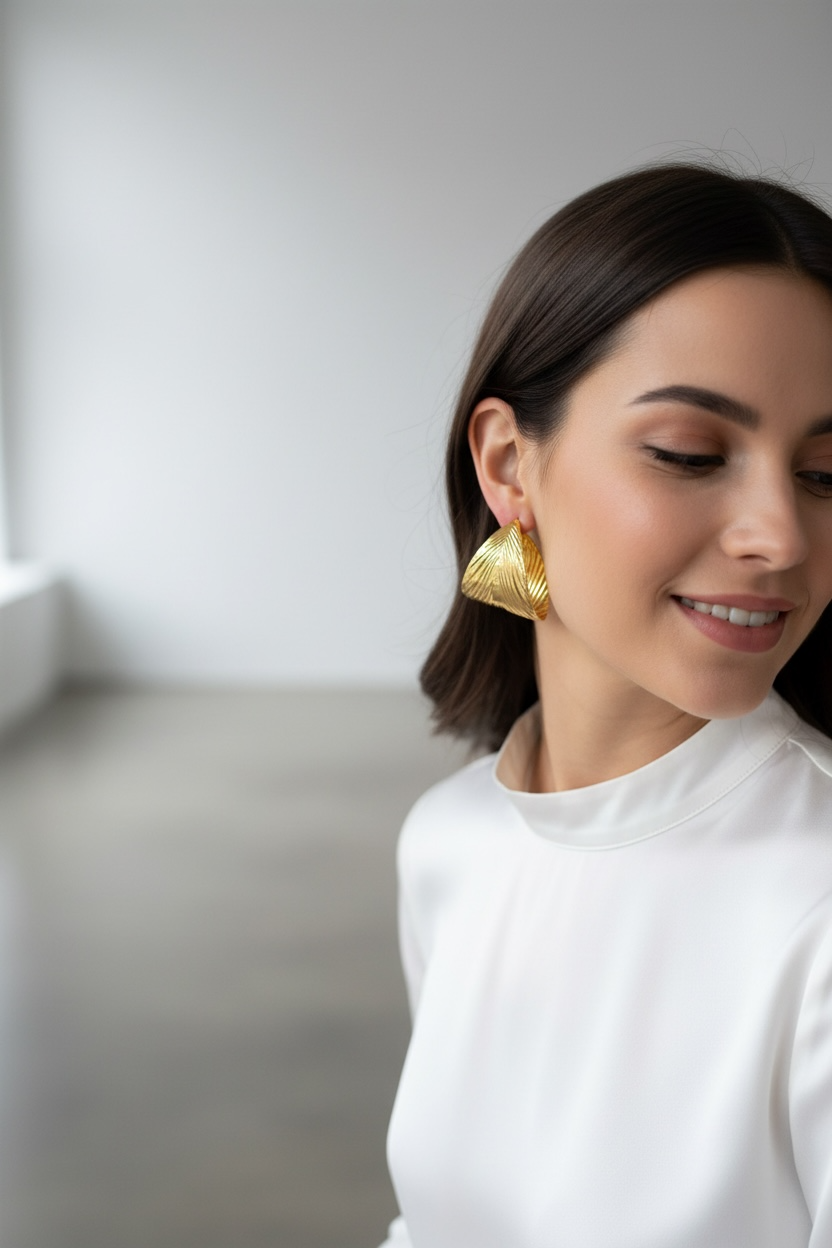 Orecchini Effetto Ventaglio