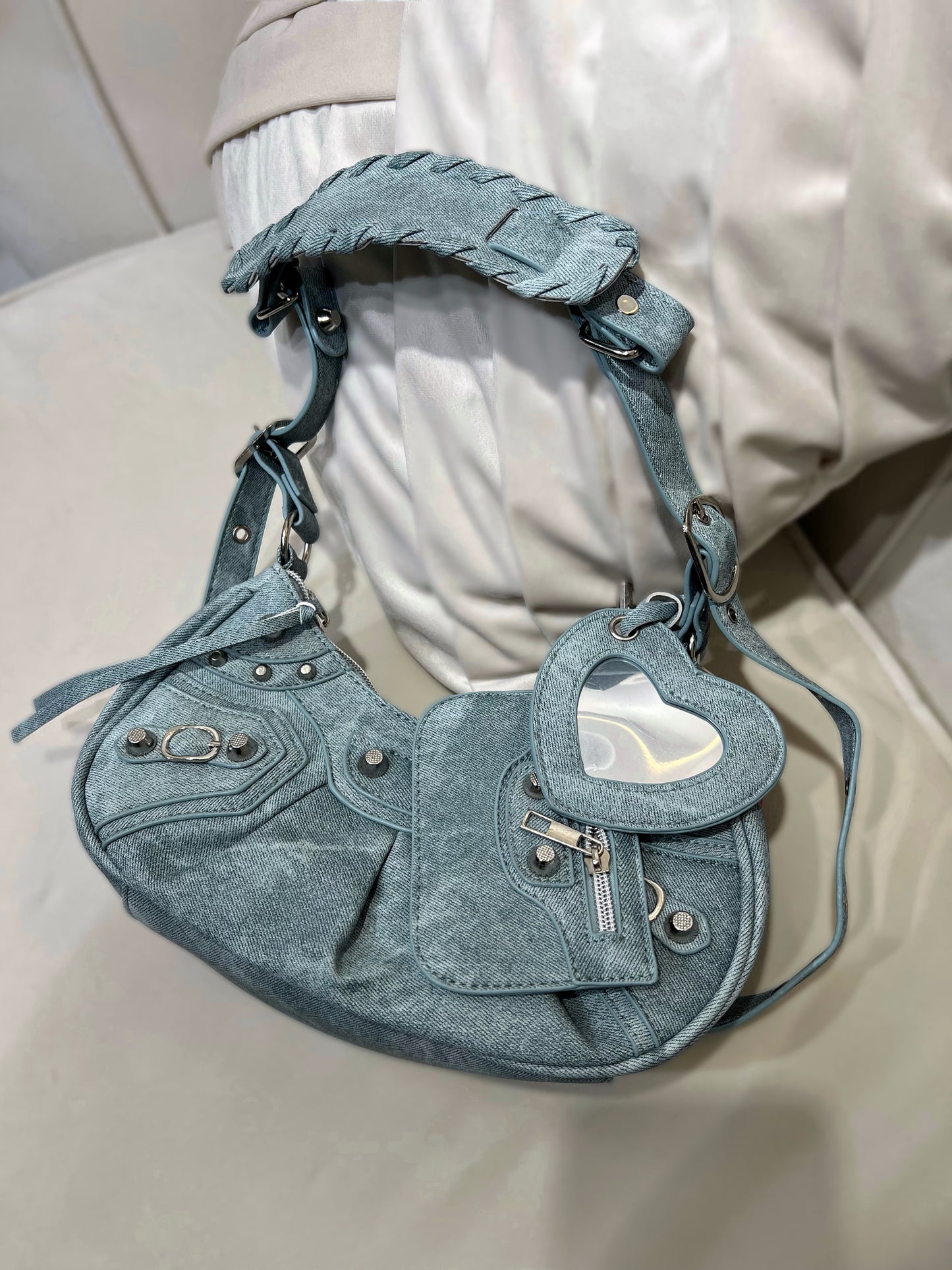 Viviana - Borsetta Denim Con Charms