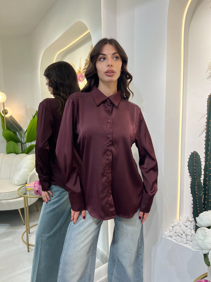 Amira - Camicia Effetto Raso