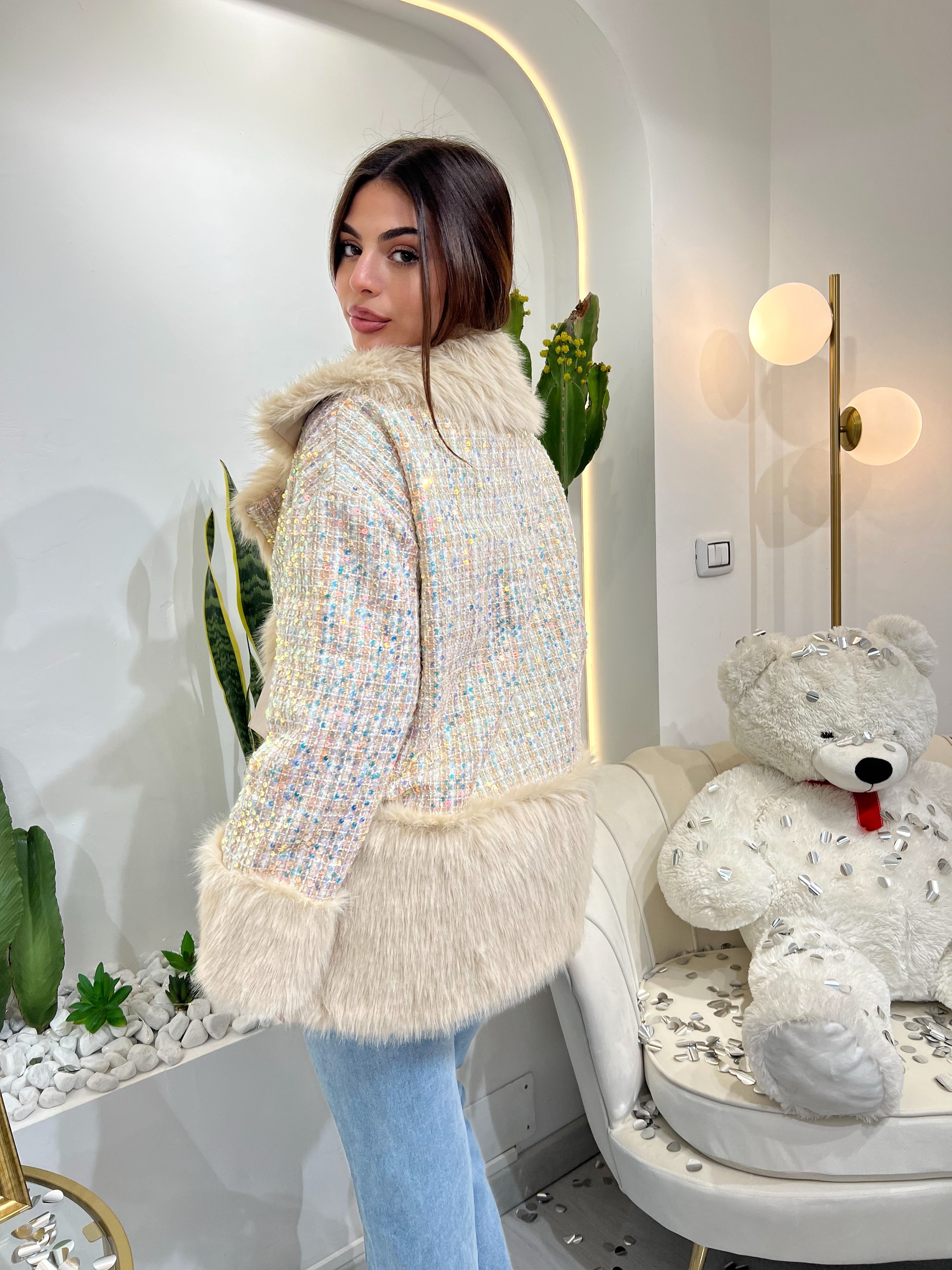 Giacca In Paillettes - Ecopelle