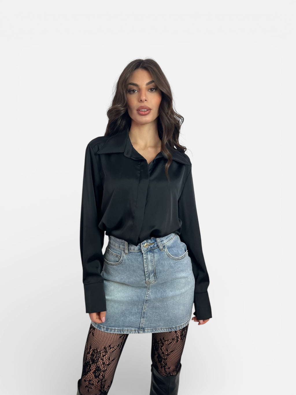 Camicia Effetto Raso