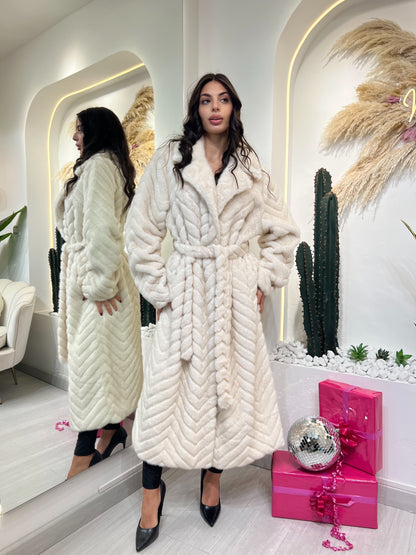 Cappotto In Ecopelliccia