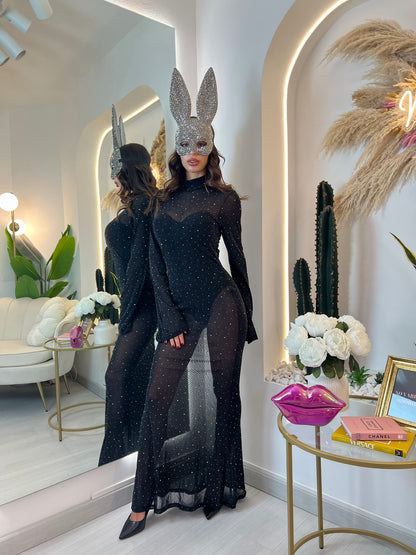 Maschera Coniglietta - Strass